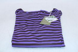 Gudrun Sjoden Basic Striped Top, Mauve/Brown, Size M
