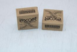 Thirty-six Excel Angles 2 Port Keystone Nordic Face Pate, White, 56 X 56mm