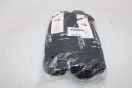 Twelve Packs of Levi's Men's Low Cut Socks to include 6x UK 6-8, Black, 6x White, UK 9-11, 2 Pairs P