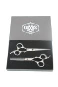 Four Boxes of Hairdresser 6 Inch Pro Scissors Set, Black to include Two Scissors Per Box