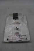 Hawes & Curtis Classic Fit Pleat Front Evening Shirt, White, Size 17.5