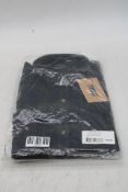 Balibaris Chemise Mercer Shirt, Navy/Off Green, Size M