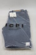 Ichi Twiggy Slim High Waist Jeans, Blue, W27/L32