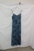 Urban Outfitters Mesh Paisley Print Maxi Dress, Blue, Size M