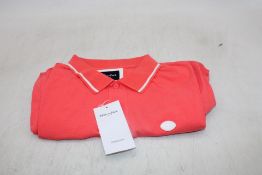 Eden Park Polo Shirt, Peach, Size M