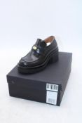 Maje Heeled Loafers, Black, Size 37. Box damaged