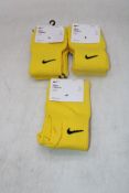 Fifteen Nike Classic II Cushion Knee High Football Socks, Yellow, UK 5-8
