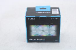Lian Li UNI SL Wireless RGB 120mm Fan, Triple Pack, White