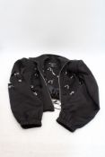 Annakiki Acetate Wool Four Point Star Metal Ring Jacket, Black, Size S, Slight Marks On Jacket. Used