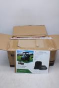 Golf Cart Enclosure for Club Car Precedent 4 Passenger, Black. Box damaged