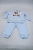 Ralph Lauren Kids Sweat Top and Bottoms, Blue, Age 12M