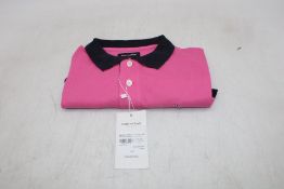 Eden Park Polo Shirt, Pink/Black, Size M