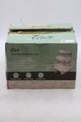 Two Oval Bowl 3 Tier Set. Box damaged