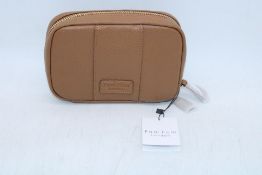 Pom Pom London Leather Pouch, Maple