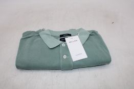 Eden Park Polo Shirt, Sage Green, Size M