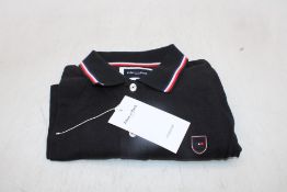 Eden Park Polo Shirt, Black/White/Red, Size M