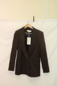 Zara Regular Fit Blazer, Dark Brown/Black, Size S