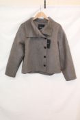 Massimo Dutti Button Up Jacket, Grey, Size 10