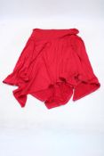 Isabella Vrana Silk Skirt, Cherry, Size M