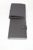 Three A5 Burga Leather Journal Notebooks, 1x Side Effect, 1x Emerald Pool 1x Strawberry Jam, Some Da