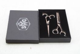 Four Boxes of Hairdresser Pro Scissors Set, Rose Gold to include Two Scissors Per Box