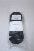 Two Packs Calvin Klein Men's Footie High Cut Trainer Socks Six Per Pack, Black, UK 6-8
