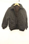 Tala Collared Reversibile Bomber Jacket, Black, Size XS