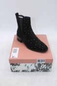 Moda In Pelle Women's Pernelle Studded Front Smart Boots, Black, EU 39