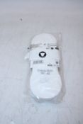 Three Packs Calvin Klein Men's Footie High Cut Trainer Socks Six Per Pack, White, UK 6-8