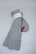 Four Pairs Best Knit Design Thunders Love Socks, Grey, UK 3.5-6