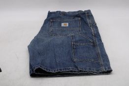 Carhartt OG Single Knee Denim Shorts, Dark Blue, Size L