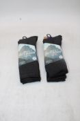Four Packs of Storm Ridge Men's Outdoor Socks, 2 Paris Per Pack, Grey/Blue, UK 7-11