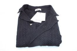 Belier Crochet Shirt, Black, Size M