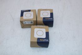 Three SimpliSafe 2nd Generation Motion Sensors. Boxes damaged
