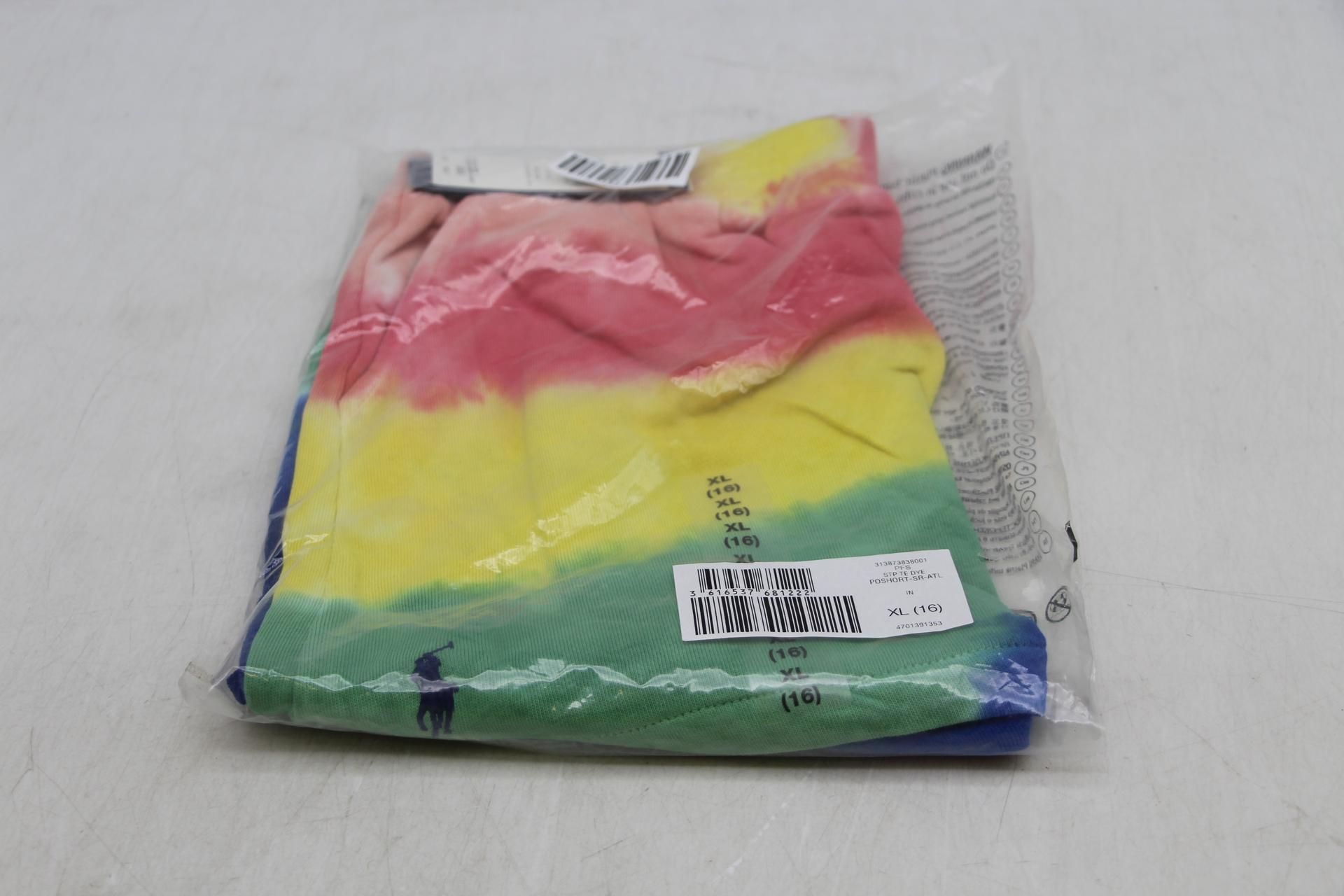 Ralph Lauren Kid's Tie Dye Boys Short, Multi Colour, Size XL