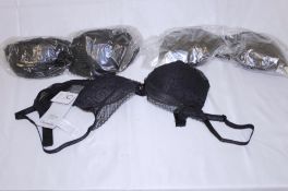 Three X Chantelle Bra Black, 1x 34 C, 1X 32 C, 1X 36 C