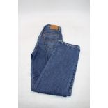 Levi Ribcage Straight Ankle Jeans, Blue, Size W23, L29