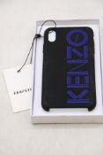 Kenzo Moblie Phone Protector In Black/Blue for iPhone XS Max