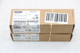Two Siemens SIMATIC 40-pin Screw Contact Front Connector, 6ES73921AM000AA0