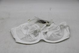 Prima Donna Arthill Tulip Seam Balcony Bra, White, UK 36D