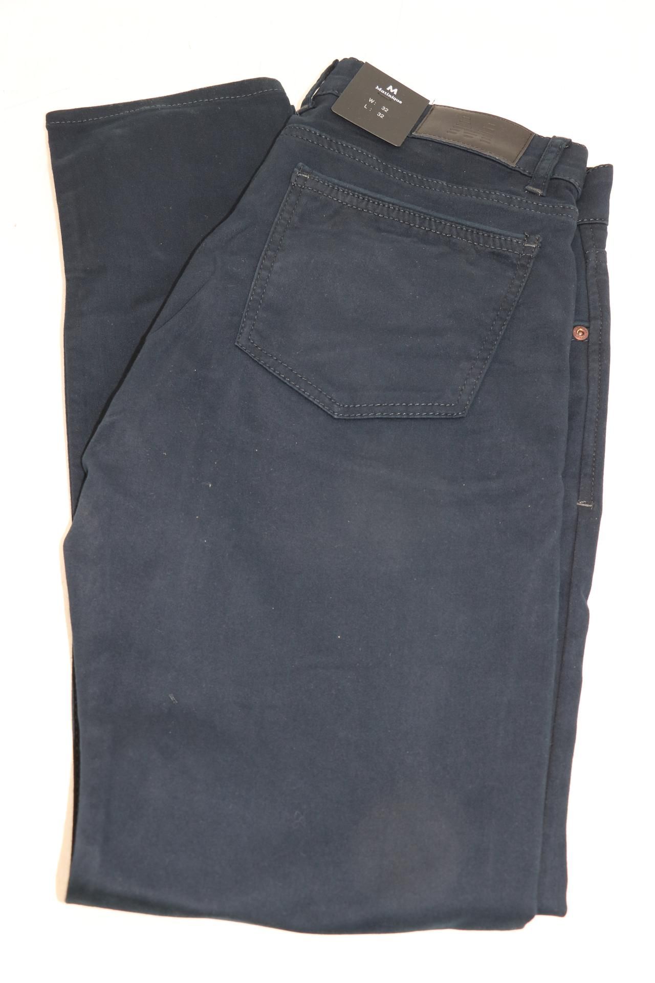 Matinique Men's Mapete Casual Straight Fit Trousers, Navy, W32 L32