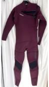 Mystic Boarding Marshall 5/3mm Chest Zip Wetsuit, Burgundy
