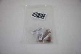 Fifty Star Internally Threaded Labret, Monroe, Cartilage Stud 4 Mm, Surgical Steel, Rose Gold