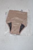 Four pairs of Seamless Classic Briefs, Beige, Sizes 2x S, 2x L