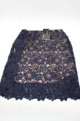 Paule KA Jupe Floral Skirt, Marine, Size 42
