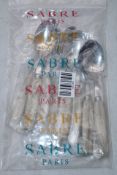 Eight Sabre Paris Nature Large Spoons, Faux Horn