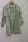 Gudrun Sjoden Millie Stripe Shirt, Green/White, Size L
