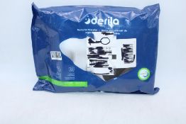 Derila Plus Size Memory Foam Contour Pillow, White/Grey, Size 60 X 35 X 11cm, Packaging Damaged