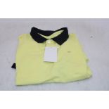 Eden Park Polo Shirt, Yellow/Navy, Size M