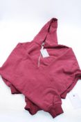 Cernucci CroppedZip Through Hoodie, Red, Size S